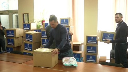 Штаб по сбору гуманитарной помощи для беженцев из Донбасса открыли в Новосибирске