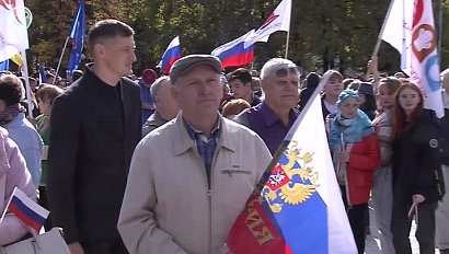 Митинг-концерт в поддержку российской армии прошёл в Новосибирске